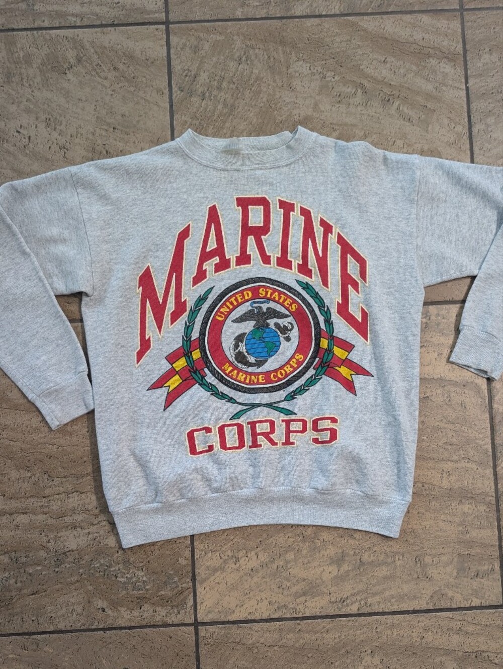 Vintage Marine Corps Gray Crew neck Size XL